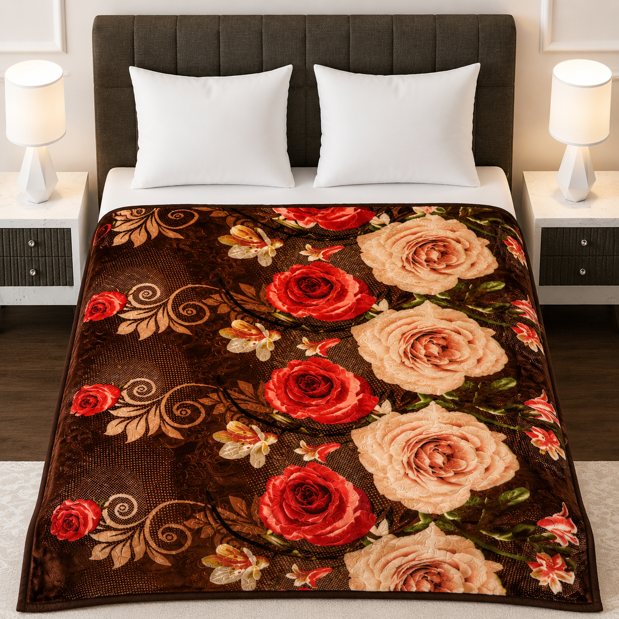 Home Sweet Home AC Blanket 1-Ply Double Bed 01